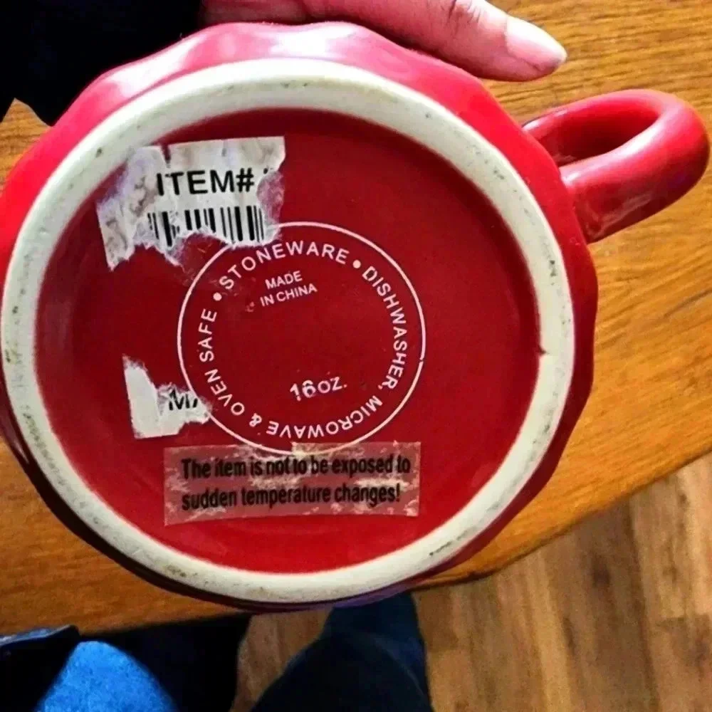 Oven Fresh Stoneware Soup Bowl 18 oz mug Red